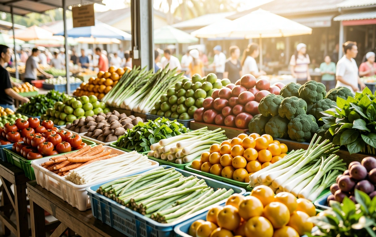 Kuala Lumpur market stall